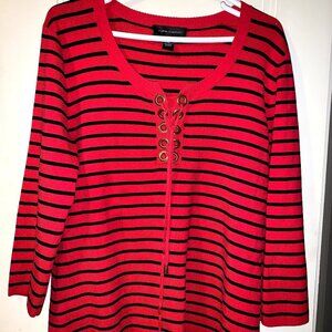 Cable and Gauge 3/4 sleeve top